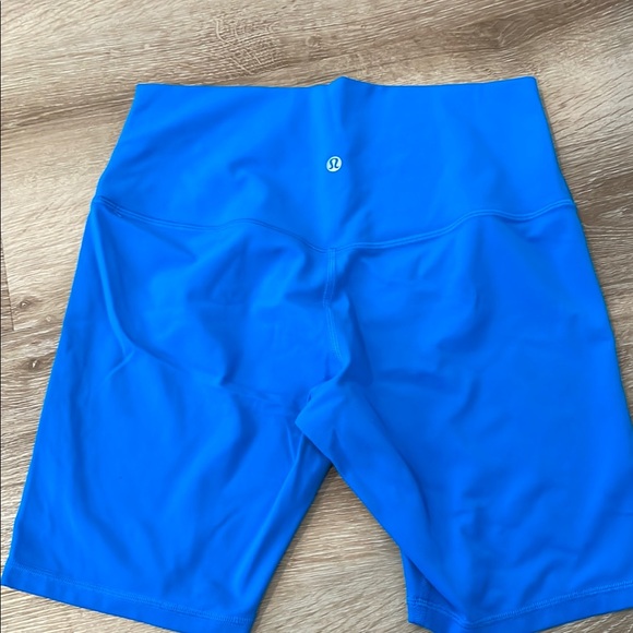 Lululemon Athletica Blue Bike Shorts High-Waisted - Picture 2 of 4
